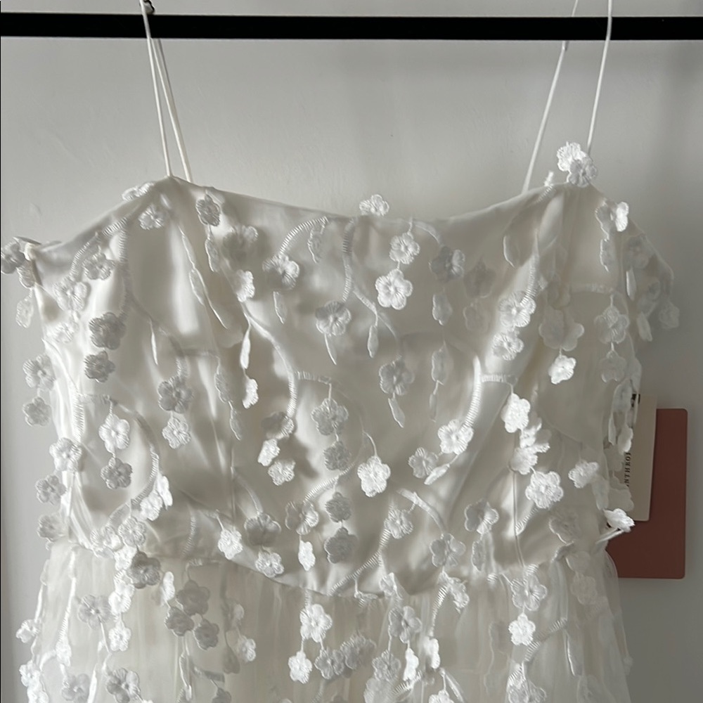 BHLDN White Floral Midi Dress - Picture 3 of 10